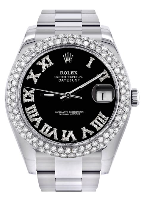 rolex datejust ii black roman dial|Rolex Datejust 41mm roman numeral.